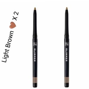 fmg Glimmer Brow Definer Set of 2 Shade: Light Brown 🤎